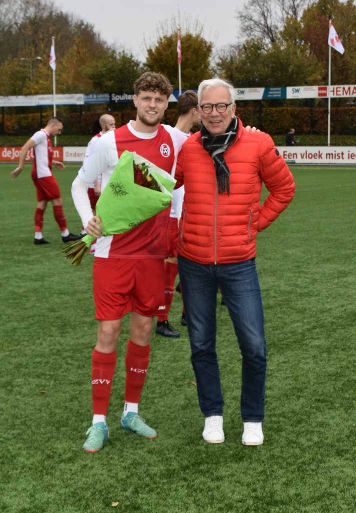 Daan Wijma 150 wedstrijden in HZVV 1