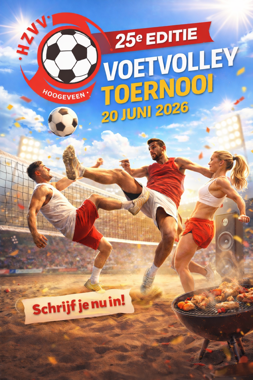 25ste voetvolley toernooi HZVV