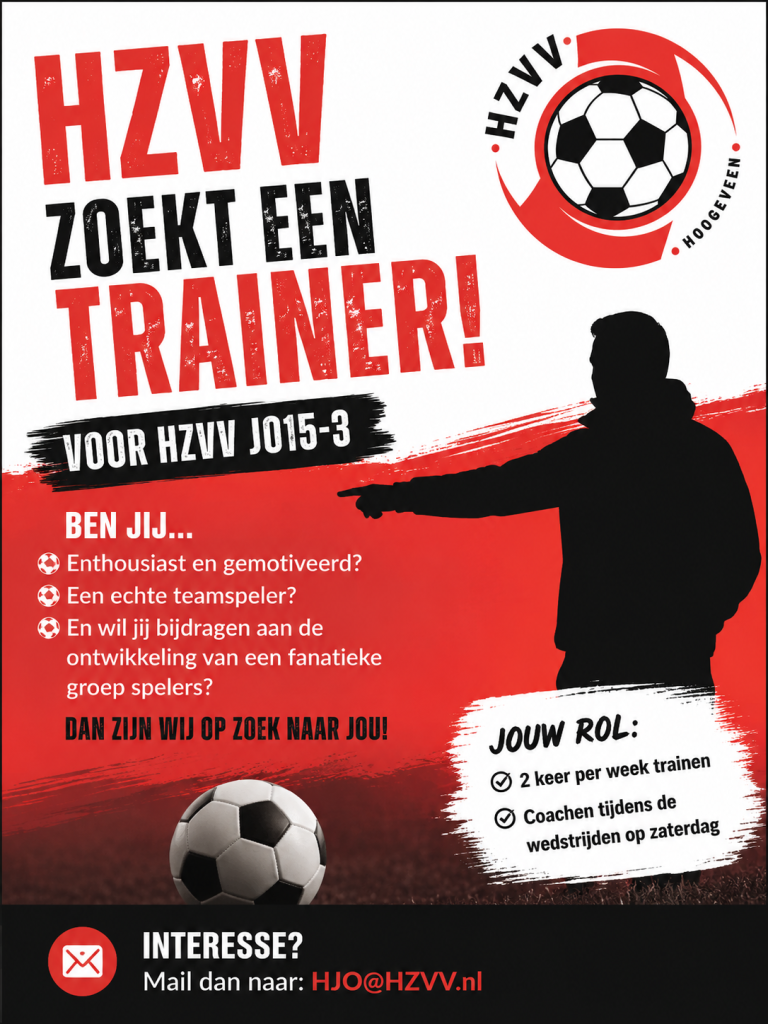 jo15-3 zoekt een trainer